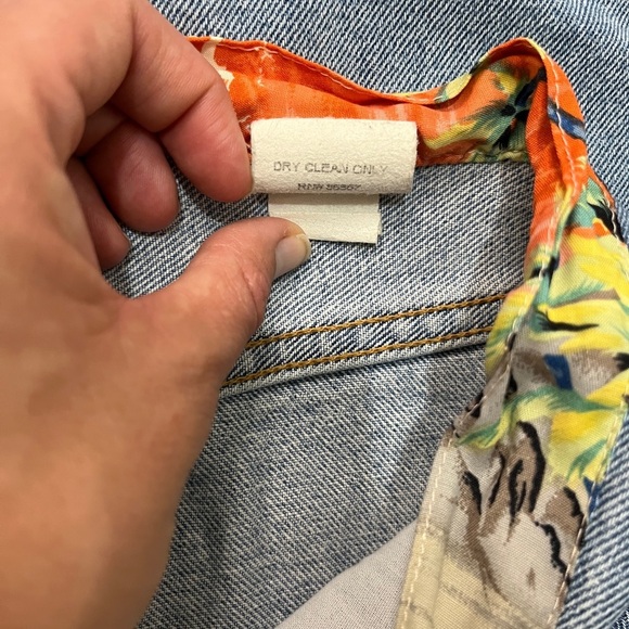 Agolde Rio Palm Tree Print Cuff Jeans Size 29 Y2K - Picture 9 of 9